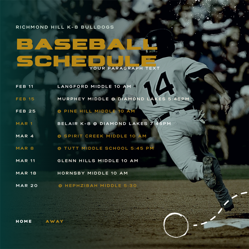 Baseball Schedule